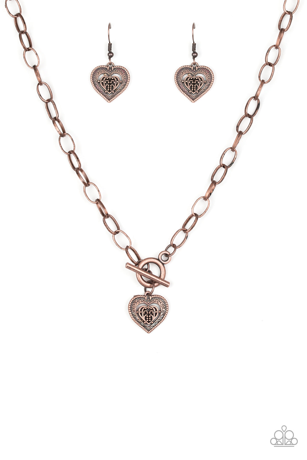 Paparazzi Say No AMOUR Heart Necklaces