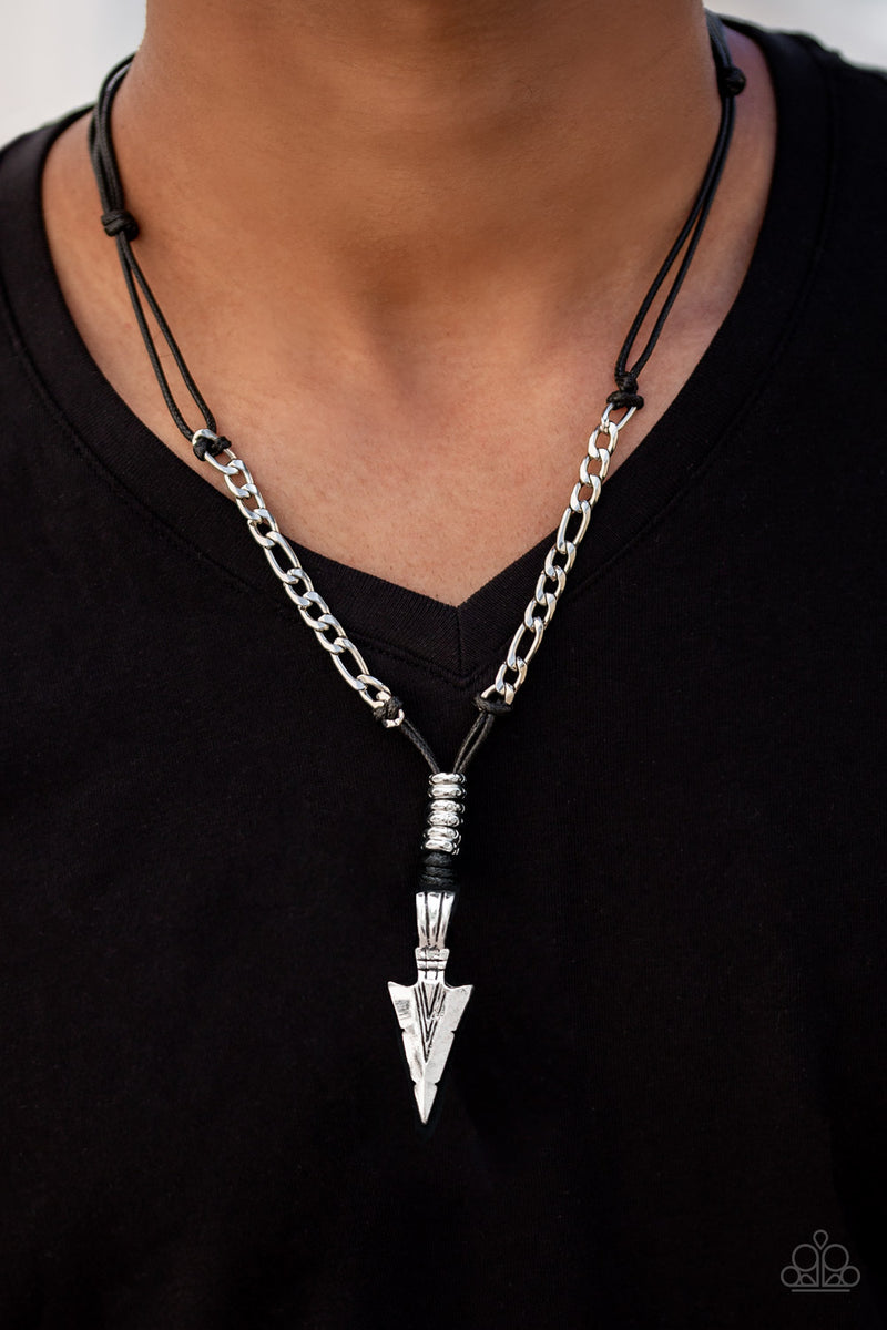 Paparazzi Keep Your ARROWHEAD Up Mens Necklaces