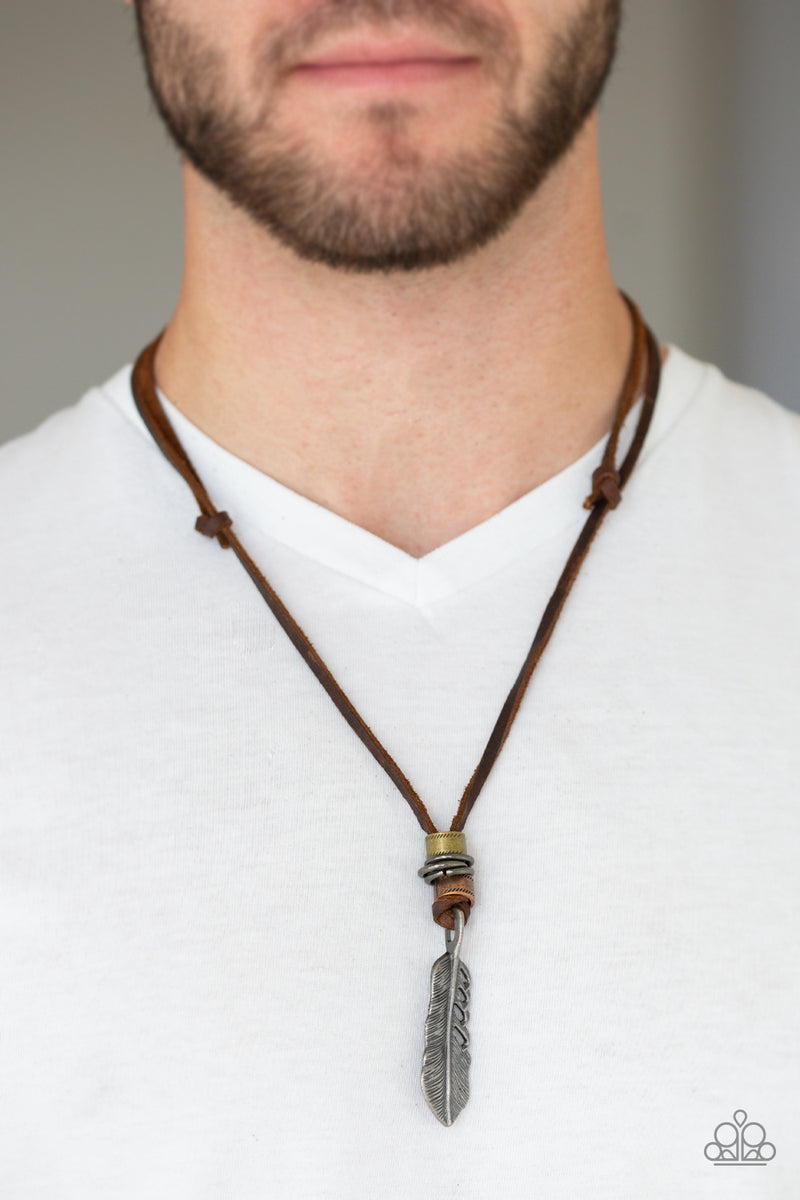 Paparazzi That QUILL Be The Day Mens Necklaces