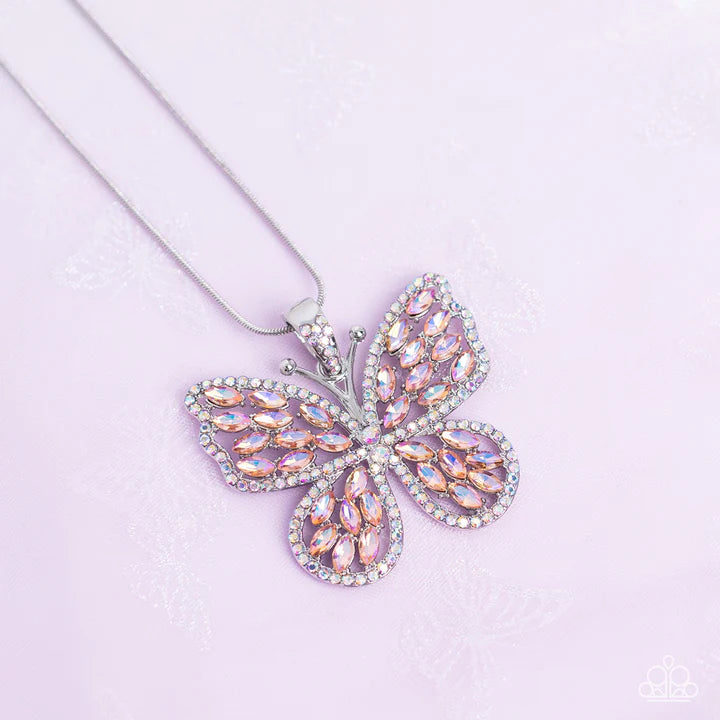 Paparazzi Fame And Flutter Butterfly Necklaces
