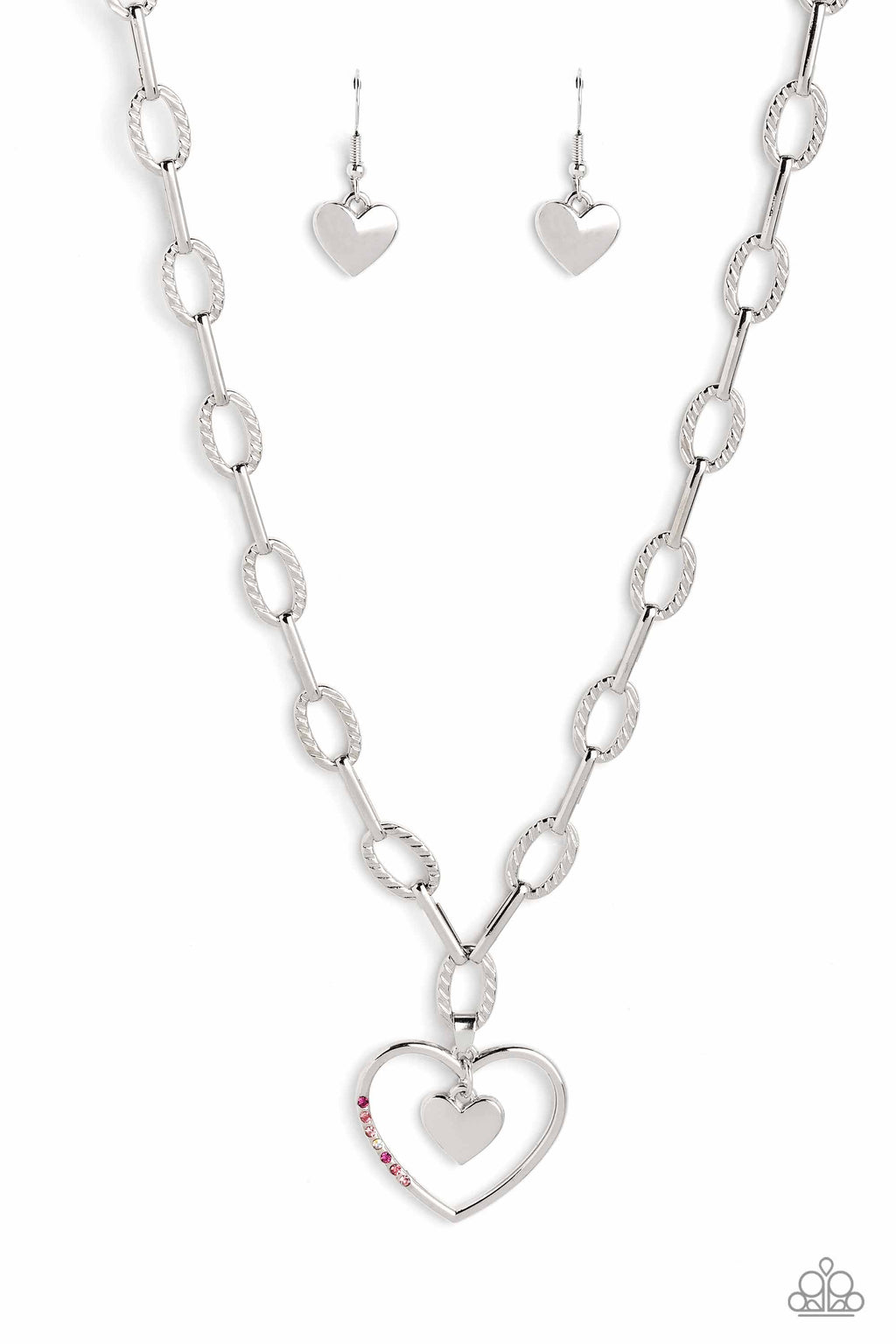 Paparazzi Refulgent Romance Heart Necklaces