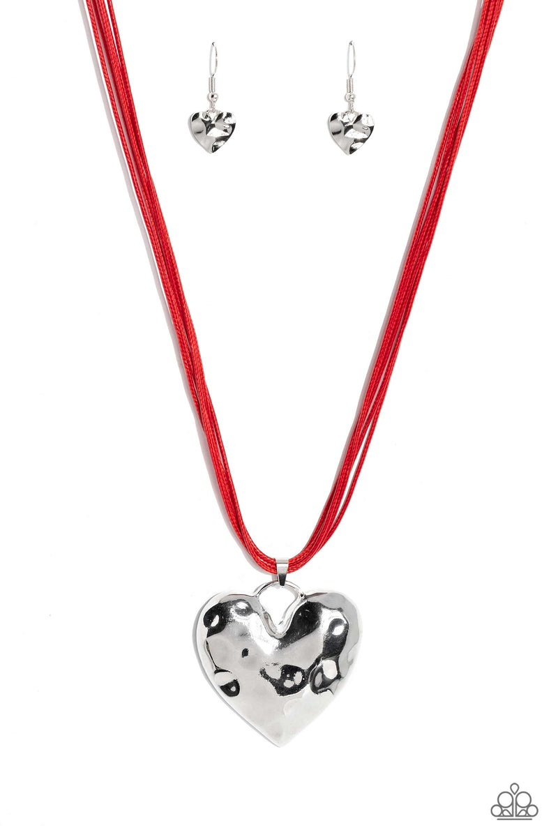 Paparazzi Confident Courtship Heart Necklaces