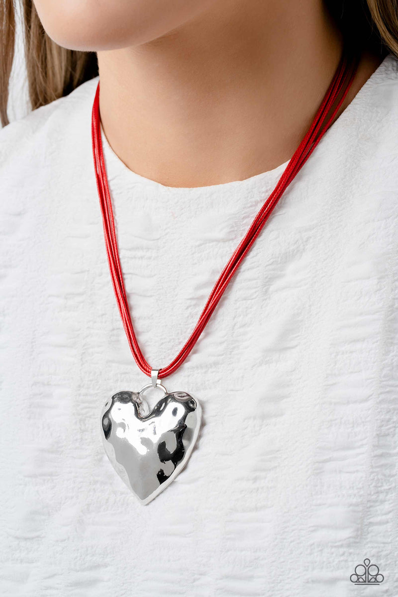 Paparazzi Confident Courtship Heart Necklaces