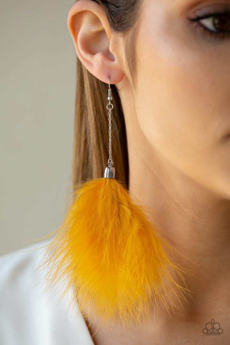 Paparazzi Birds of Paradise Feather Earrings