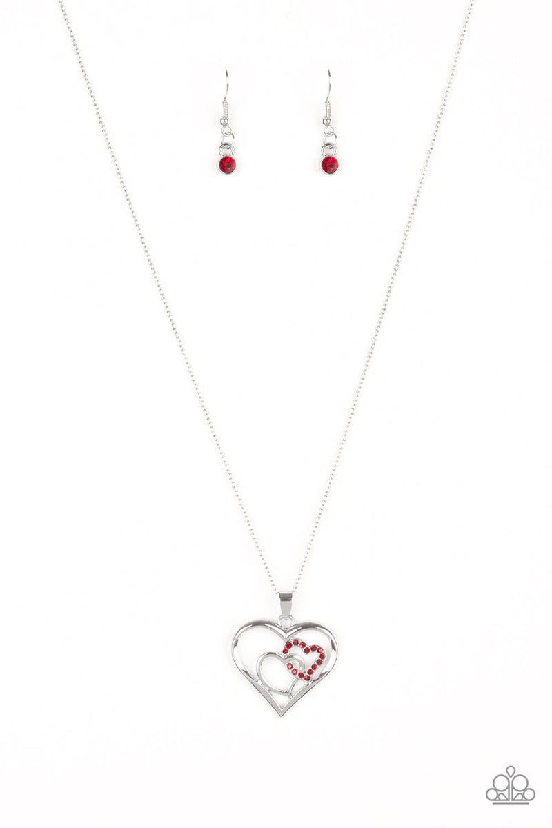 Paparazzi Cupid Charm Heart Necklaces
