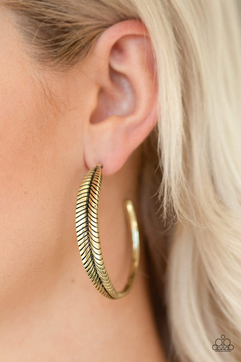 Paparazzi Funky Feathers Hoops