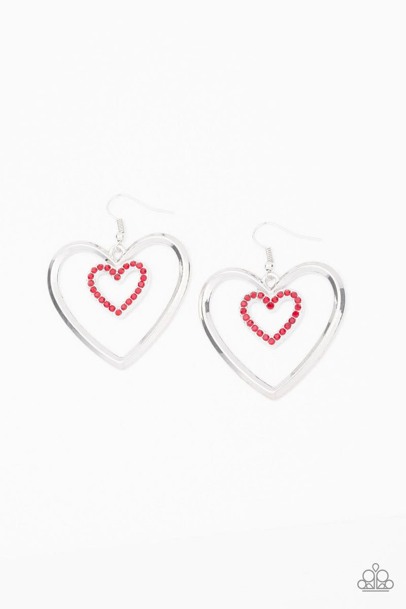 Paparazzi Heart Candy Couture Heart Earrings