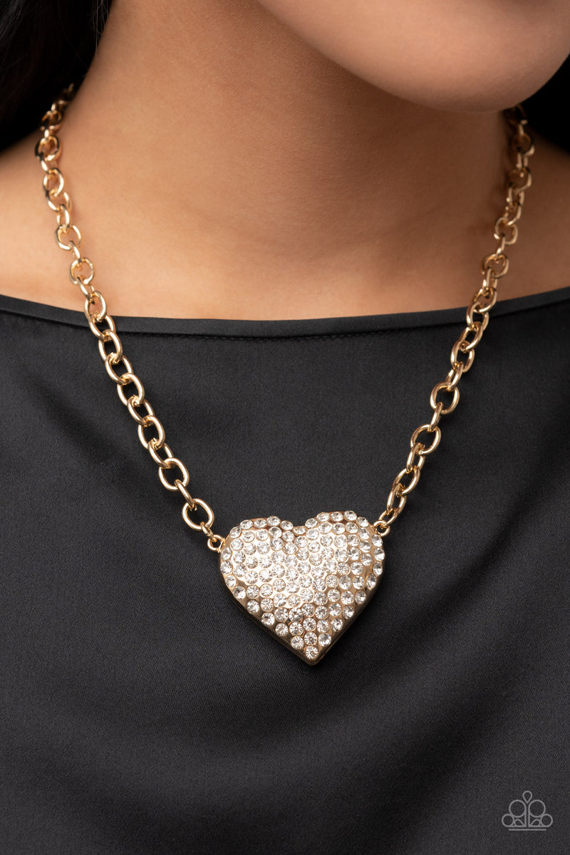 Paparazzi Heartbreakingly Blingy LOP Heart Necklaces