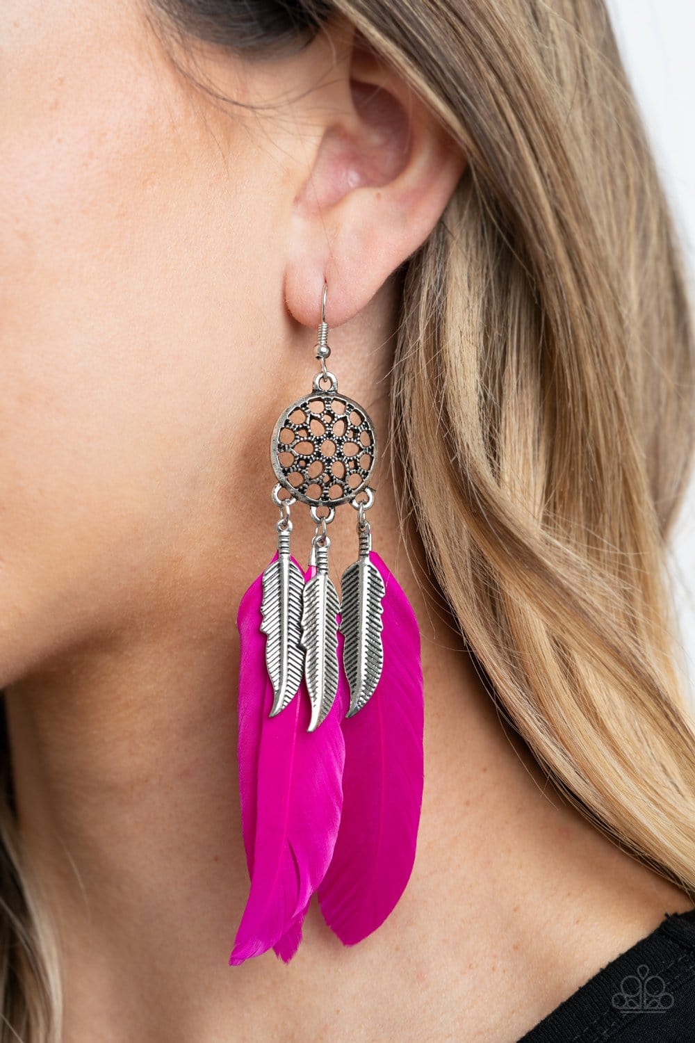Enamel based Long Feather Drop Earrings - 3 Colors – Neshe Fashion Jewelry